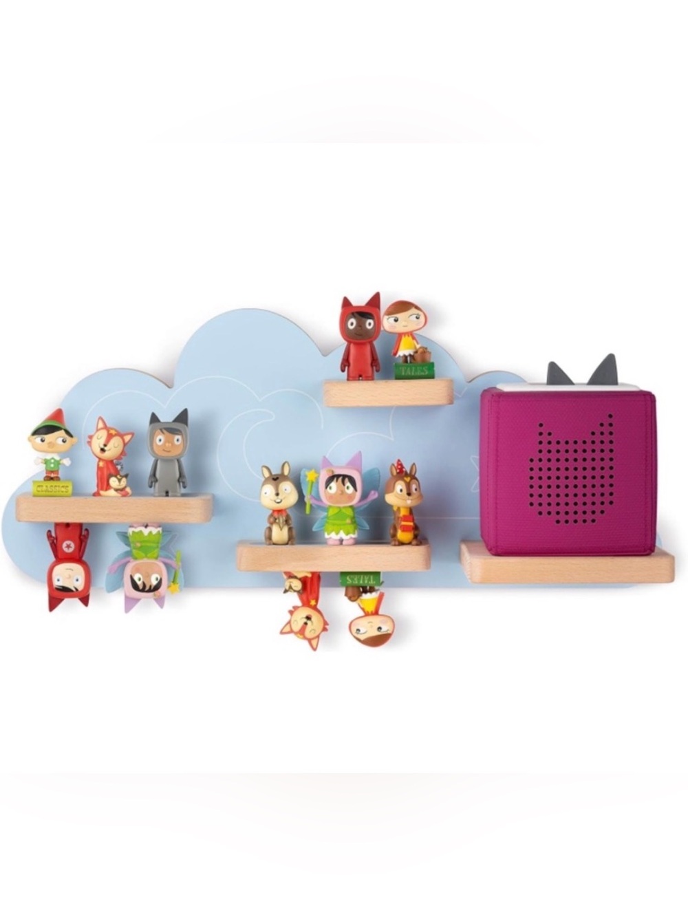 Tonies Magnetic Cloud Shelf for Character Storage and Charging Station Insert
